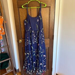 Floral Embroidered Maxi Dress